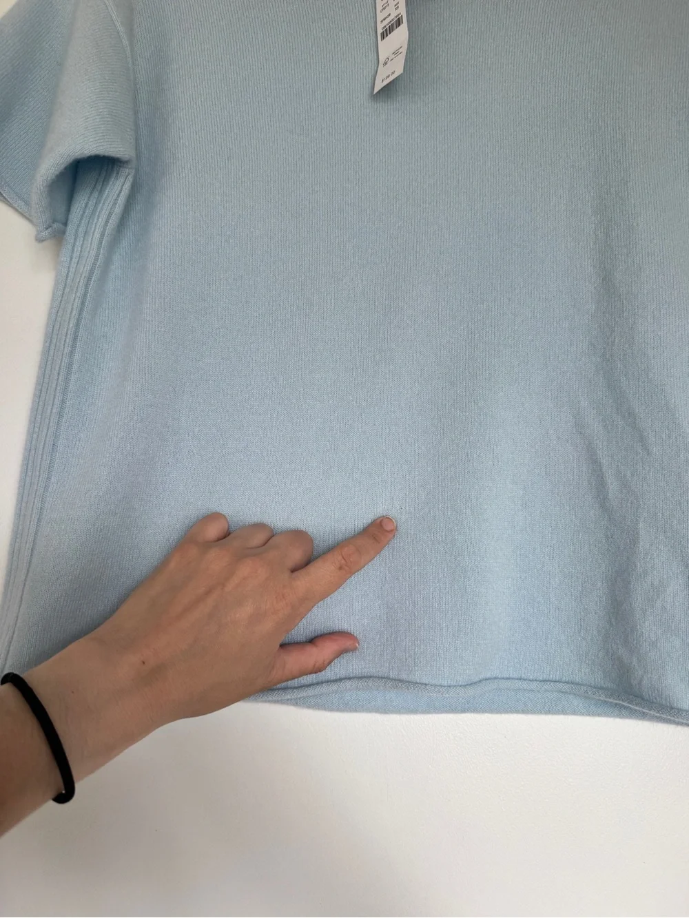 NWT J. CREW Women’s Cashmere relaxed T-shirt Dark Midday Skies Blue XS *NOTE*